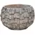 MCarr 8.1" Low Round Wood Planter Barn Gray