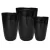 MCarr 12pc Tall Round Planter Pallet Glossy Black