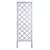 Panacea 72"H x 22"W Wood Diamond Framed Trellis White