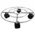 Wagner Wire Caddy Round Chrome 11.8D