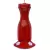 FOF 21oz Red Glass Carafe Hummingbird Feeder with Plastic Base