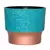 HC 7" Sprite Succulent Pot Faux Turquoise