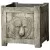 MCarr 3pc Square Bear Planter Set Barn Gray