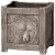 MCarr 3pc Square Bear Planter Set Wood Brown
