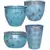 MCarr 26pc Bold Floral Planter Pallet Ultra Marine