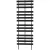 Panacea 72" Contemporary Wood Trellis Charcoal Black