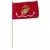 FlagZone 12"x18" Marine Corps Poly Cotton Stick