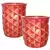 MCarr 30pc Tall Hexagon Planter Pallet Scraped Red