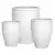 MCarr 15pc Tall Ribbed Planter Pallet White