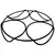 Plastec 12" Modern Trivet Black