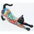 Talavera Cat Stretching Statue