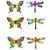 VCS 10" Colorful Butterfly Dragonfly
