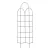 Panacea 72"x24" Black Offset Spires Trellis