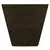 HC 15" Tahoe Square Birch Planter Falcon Brown Listo