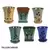 MCarr 6pc Tall Orchid Pot 3 Styles Mix Asst