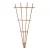 Panacea 72" Wood Fan Trellis Brown