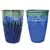 MCarr 15PC Tall Planter Plt Blue Green Light Blue