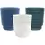 MCarr 8pc 7.1" Ribbed Planter Set Asst Colors