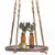 Primitive 36" Wooden Shelf Hanger Jute
