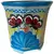 Talavera 8" Bella Especial Octagonal Pot Lite Blue