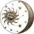 VCS 46" Metallic Sun Moon Stars
