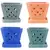 MCarr 6PC 5" Sq Diamond Orchid Pot Mixed Asst