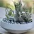 PHG 8"x3" Geometry Low Sphere Planter Polished Concrete