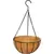 PlantBest 12"/30cm Metal Hanging Basket With Coir Liner