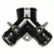 Rain Drip Y Conn Dual Shutoff
