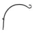 Panacea 16" Forged Black Curved Hook
