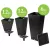 Algreen 28pc Square Planter Display Black