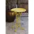Innova Vintage Floral Birdbath Vintage Yellow