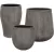 MCarr 18pc Tall Sand Rock Planter Pallet Rustic Brown