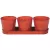 Robert Allen 4" Concord Garden Planter Set Tango