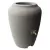 Algreen 50gal Wicker Rain Barrel Warm Gray