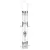 Droll Yankee 16" 6 Port Silver Sunflower RingPull Tube Feeder