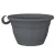 HC 12" Eclipse Round Hanging Basket Warm Gray