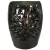 MCarr 19" Starburst Garden Stool Glossy Black