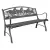 Painted Sky Bench Running Horse Iron
