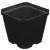 Gro Pro Black Plastic Pot 4 in x 4 in x 3.5 in (960/Cs)