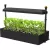 Panacea Modern Farmouse Gardener Tabletop House Planter with Grow Light and Stand Matte Black