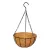PlantBest 16"/40cm Metal Hanging Basket With Coir Liner