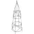 Panacea 60" Circular Obelisk w/ Finial Black