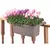 Apollo 20" Adjustable Railing Planter Grey