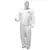 ProWorks Disposable Coverall, Microporous, Elastic Wrist, Ankles, and Hood, White, Large, 12/CS