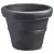 Crescent 16" Brunello Planter Caviar Black