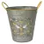 DDI 11.42in Honey Bee Metal Planter Galvanized