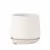 PHG 8"x7.5" Hand Rolled Pot With Attached Saucer Sand Milky White