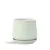 PHG 6.5"x6.5" Hand Rolled Pot With Attached Saucer Sand Sage Green
