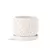PHG 6"x5.5" Rain Drop Orchid Planter Sand Milky White